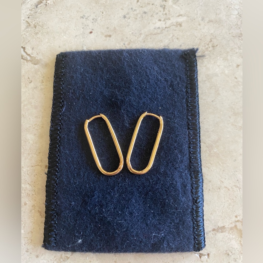 Jennifer Fisher U Shaped Rose Gold Hoops